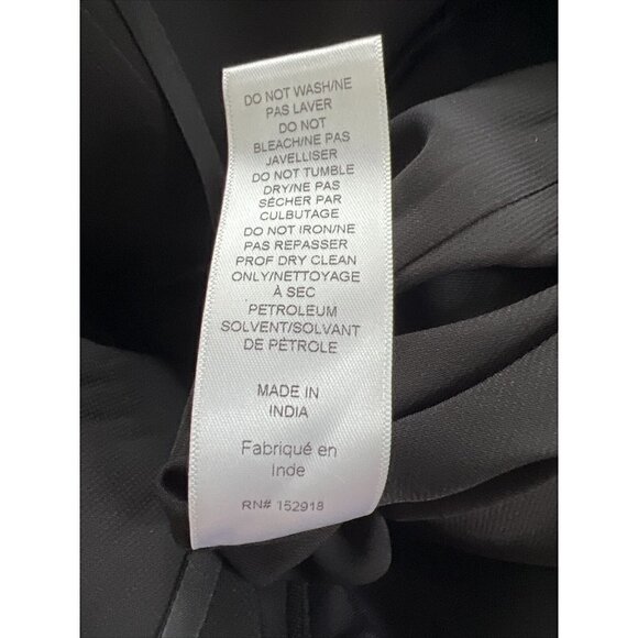 Carolina Herrera size 2 Floral Beaded Embroidered Column Gown Dress Black White - Picture 15 of 16